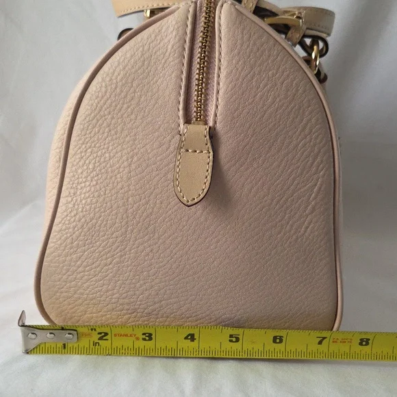 Michael Kors Pebble Leather Blush Grayson Satchel Handbag - Picture 11 of 16